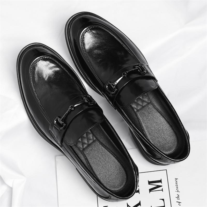 Fashion Fashion Men Business Casual Shoes Handmade Leather Loafers Comfortable Man Slip on Shoes Leisure Walk Driving Footwear Moccasins