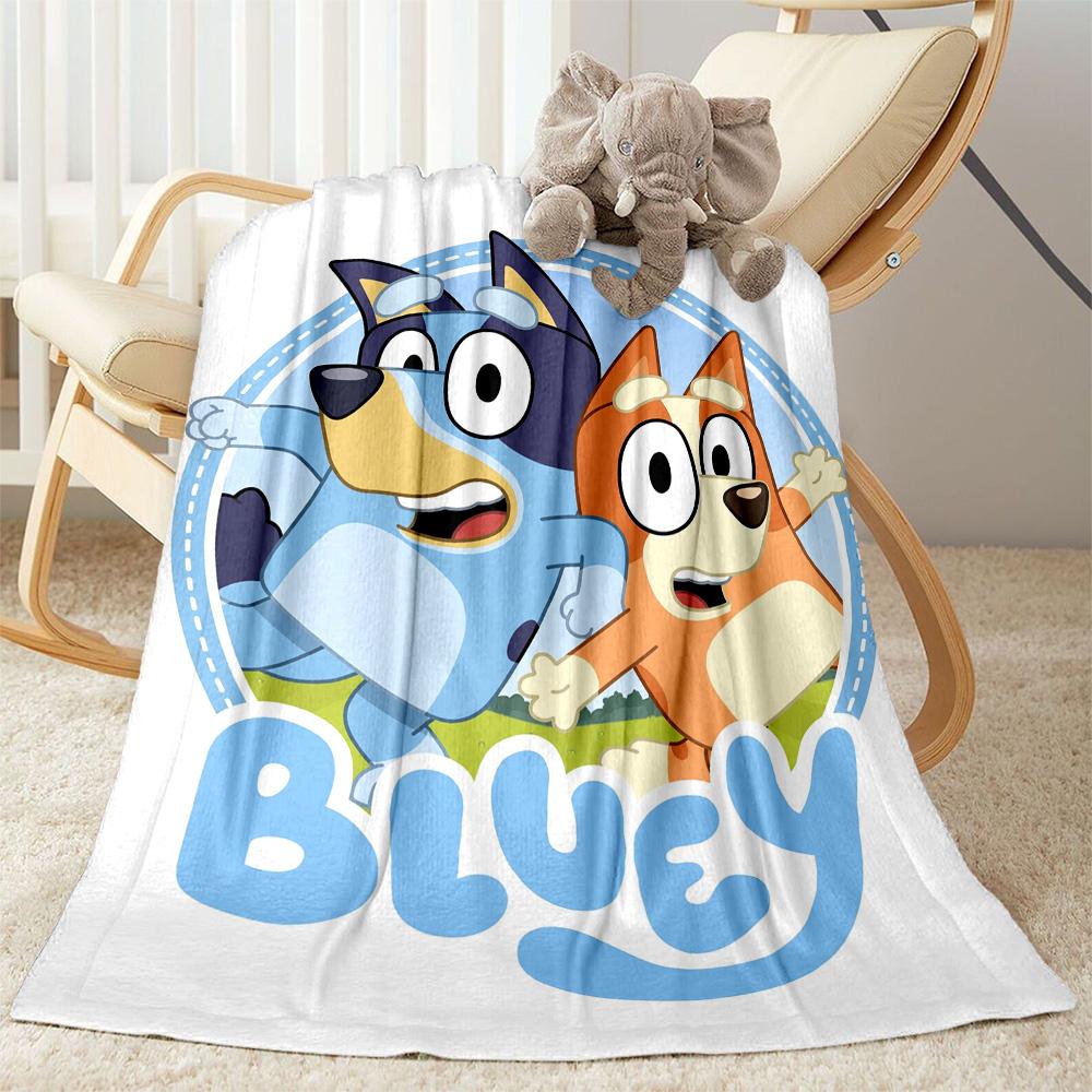 Bluey Bingo Hug Blanket Soft Warm Cozy Perfect for Bedding Couch Livingroom for All Occasions Playful Design Birthday Christmas Gift Blanket