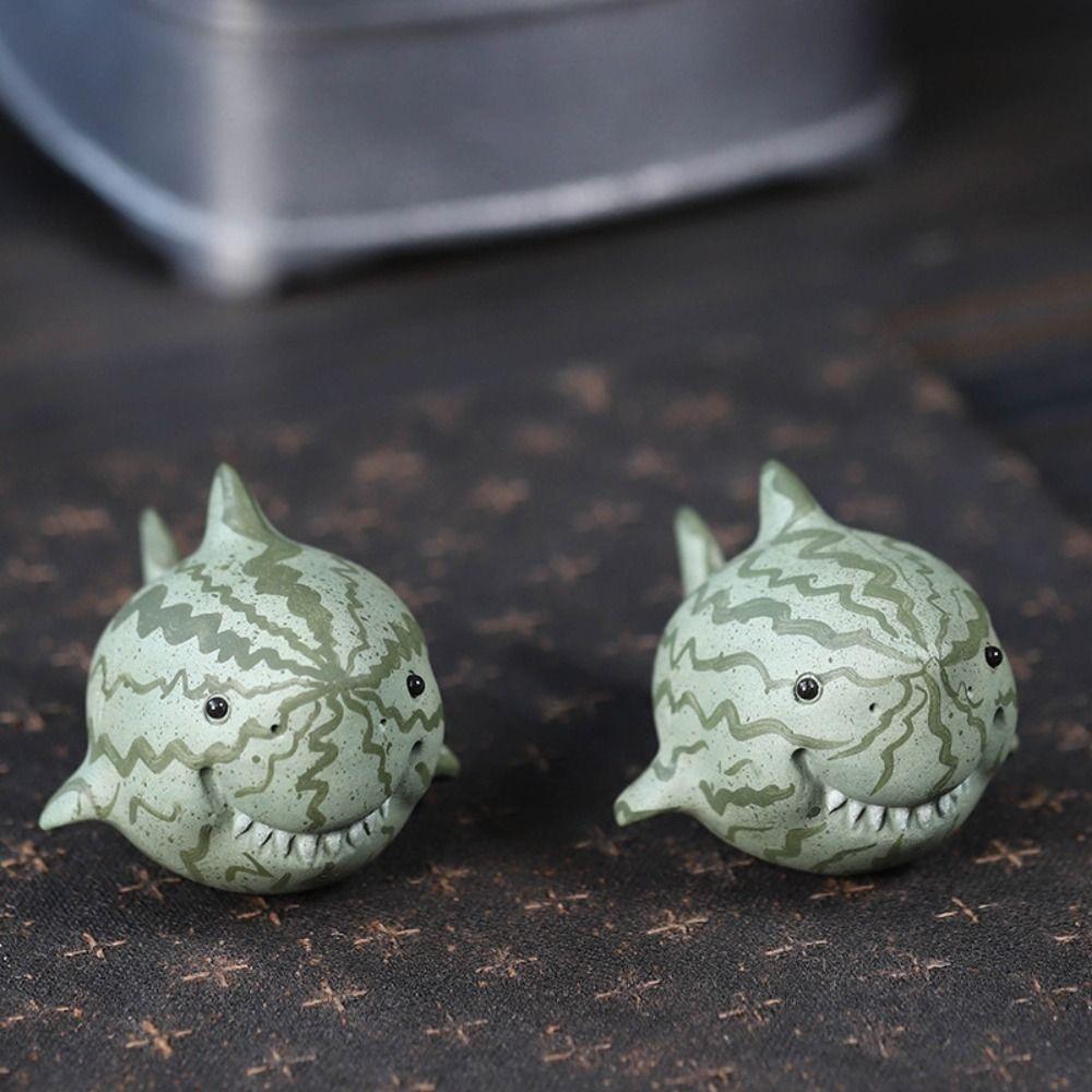 Purple Sand Tea Play Figurine Toy Handmade Miniatures Sculpture Crafts Tea Statue  Micro Landscapes