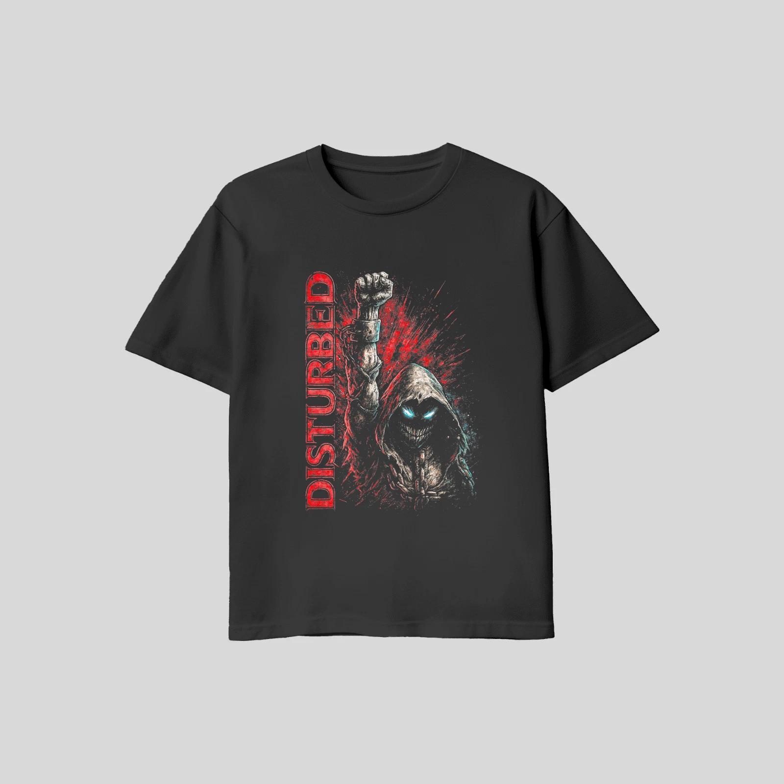 Unisex Adult Casual Graphic Disturbed Grim Reaper David Draiman T S... L