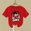 Dragon Ball Z Goku Kids T-Shirt, Anime Print Short Sleeve Tee, Perfect for Anime Fans Summer casual fashion cotton T-shirt