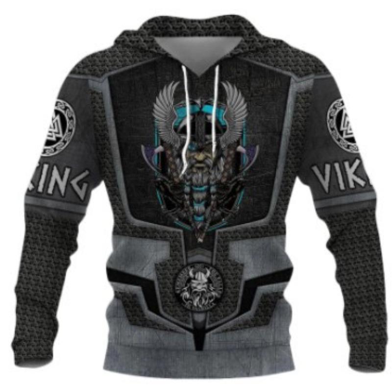 Tattoo Armor 3d Digital Printed Sweatshirt Hoodie Coat Men's Sweatshirt