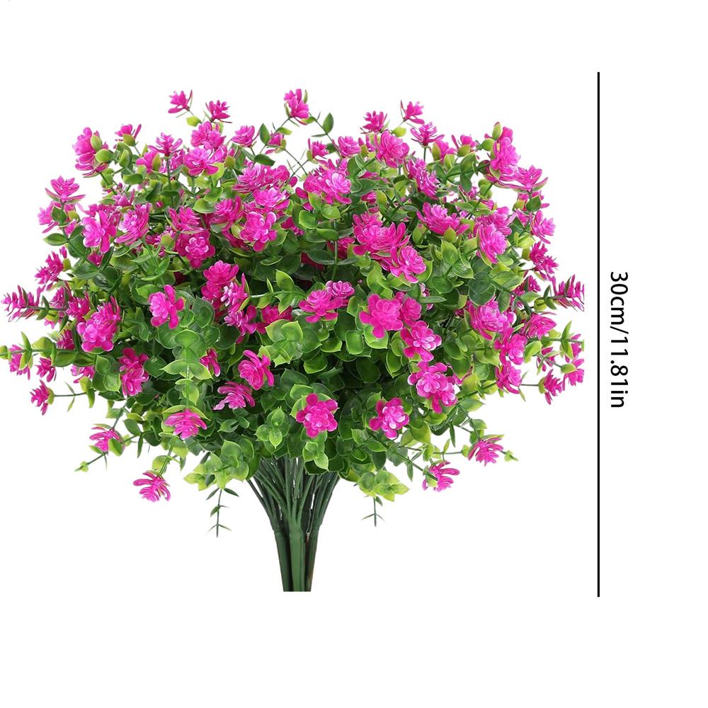 

A Bunch of Eucalyptus Camellia Plastic Artificial Flowers False Plants Wedding Home Outdoor Garden Decoration Table Decoration