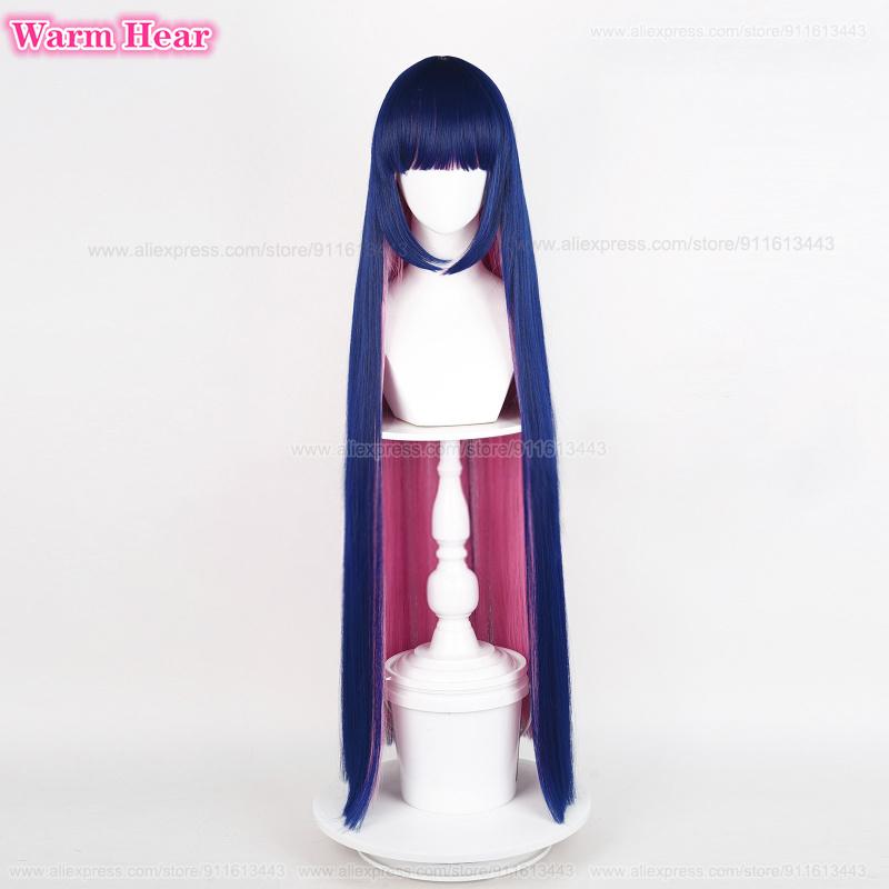 In Stock 100cm/120cm Stocking Anarchy Synthetic Anime Long Straight Hair Cosplay Wigs Heat Resistant Hair Halloween Party Wigs