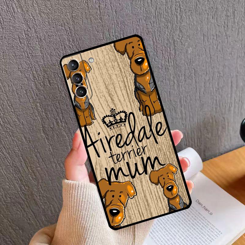 Airedale Terrier Dog Phone Case For Samsung Galaxy S24 S26 Ultra S20 S21 S22 S23 S25 Plus S10 S24 S25 FE Cover