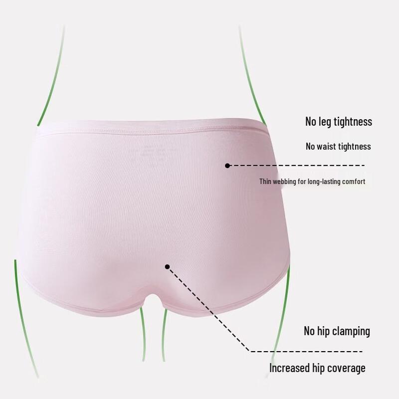 Women's Pure Cotton High-Waist Briefs