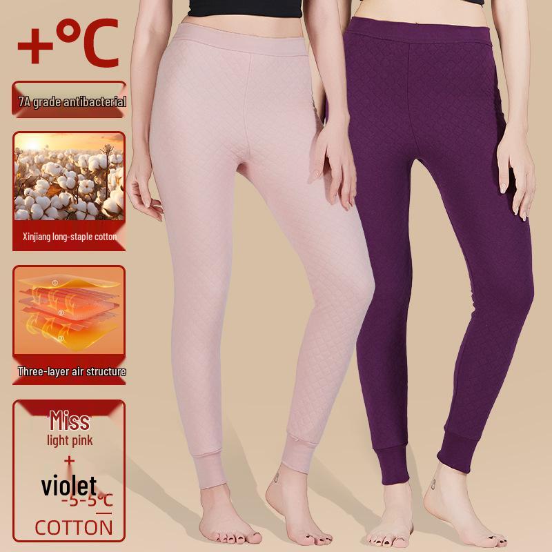 Couple's Winter Warm 100% Cotton Antibacterial Thickened Pants for Autumn and Northeast Winters