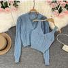 Soft Twist Sweater Two-Piece Set: 2025 Spring/Autumn Knit Cardigan & Women's Coat