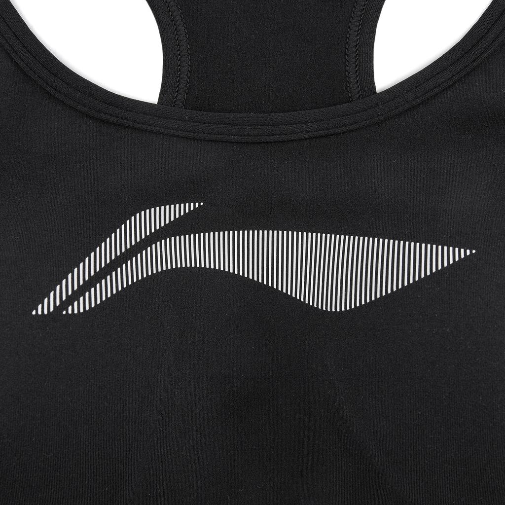 Li Ning Fitness Series Simple Soft Casual Versatile Breathable Sports Bra Women Underwear AUBV046-1