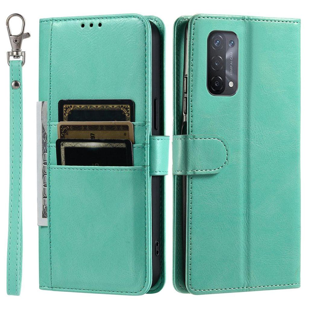 Cover for OPPO A95 4G,A74 5G,A54 Retro PU Leather Flip Wallet Phone Case Multi Card Slots