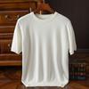 Men's Korean Style Slim Fit Knit T-shirt - Short-Sleeved, Round Neck, Spring/Autumn