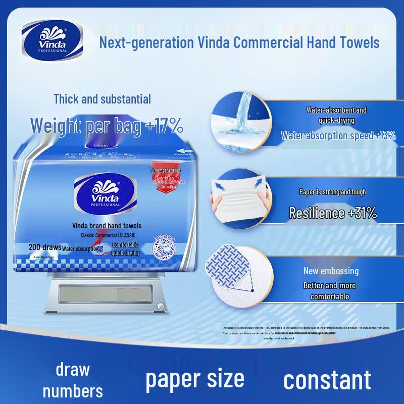 Vinda Strong Fast-Dry Hand Towel Tissues