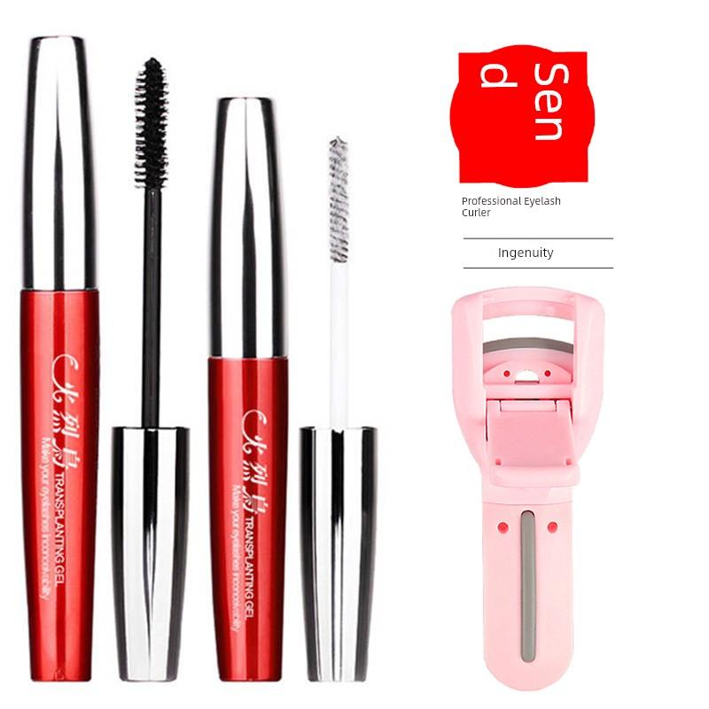 Flamingo Mascara Waterproof Long Curling Grafting Fiber Long Encryption Waterproof Not Smudge Genuine Goods Big Brand Female