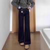 Women's Winter 2025 High-Waisted Plus Size Micro-Flared Wide-Leg Jeans