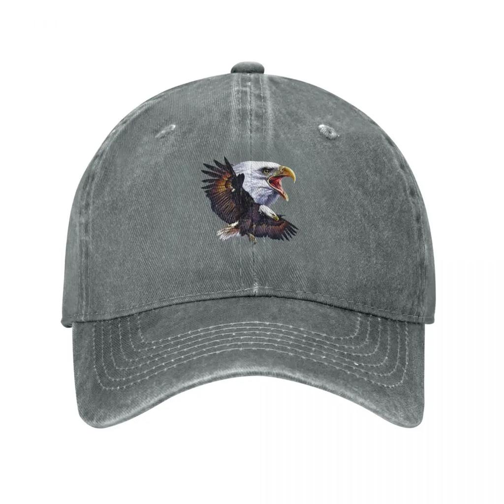 Bald Eagle Baseball Cap Derby Hat Custom Cap Black Dropshipping Boy Womens