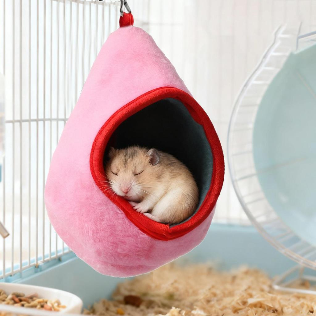 Hangable Hamster Hammock Cage Accessory Small Pet Squirrel Hammock For Enrichment Relaxing Sleeping Indoor Outdoor Tiny Pet