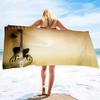 Weiche Strandtücher Musikinstrument Gitarre Poolhandtücher Bequemes Bade-/Strand-/Campinghandtuch für Damen Herren Mädchen Jungen Große Größe