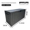 Large Outdoor Waterproof Storage Box with Sun Protection for Garden, Balcony, or Courtyard