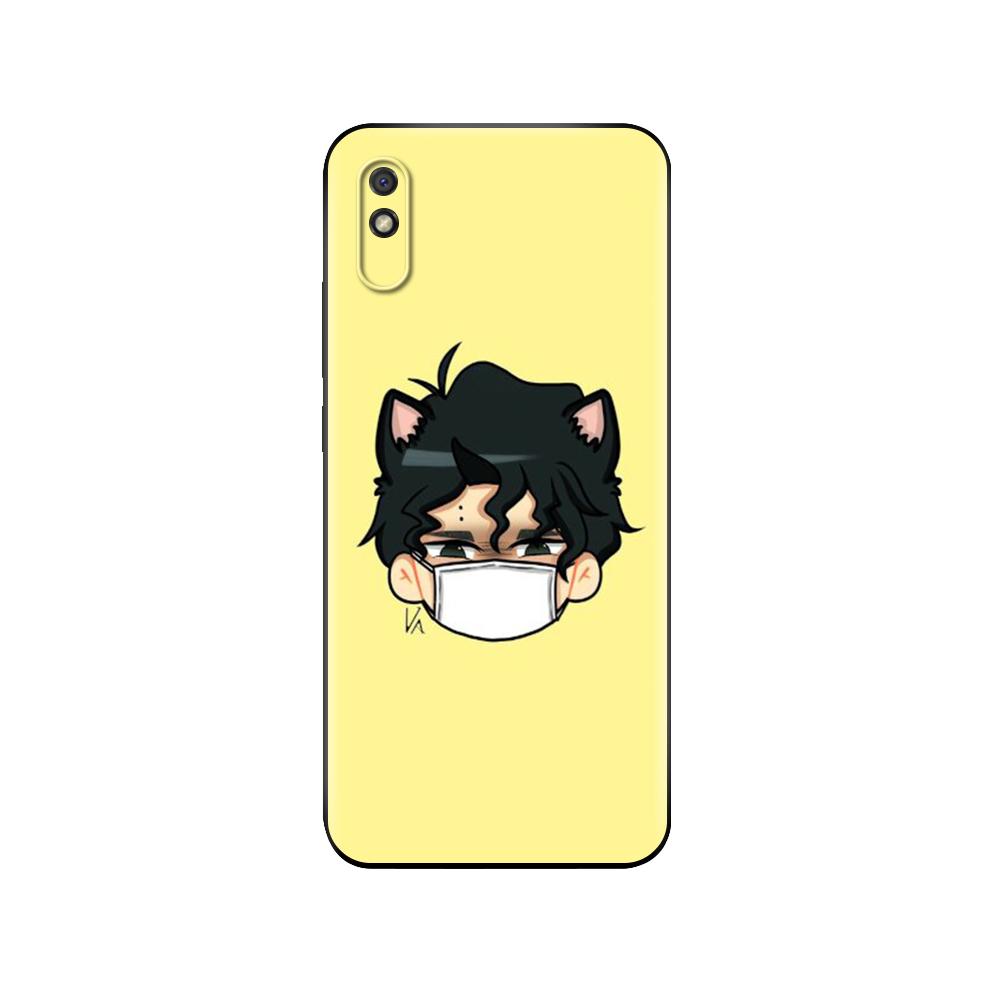 Black Tpu Case For Xiaomi Redmi 7A 8 8A 9 9A 9C Case Redmi Note 8T 8 Pro T Note 9 9S 9 Pro Case Sakusa Kiyoomi Haikyuu