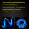 2M Blue LED Interior Car Decor Atmosphere Wire Light Strip Lamp Accessories New
