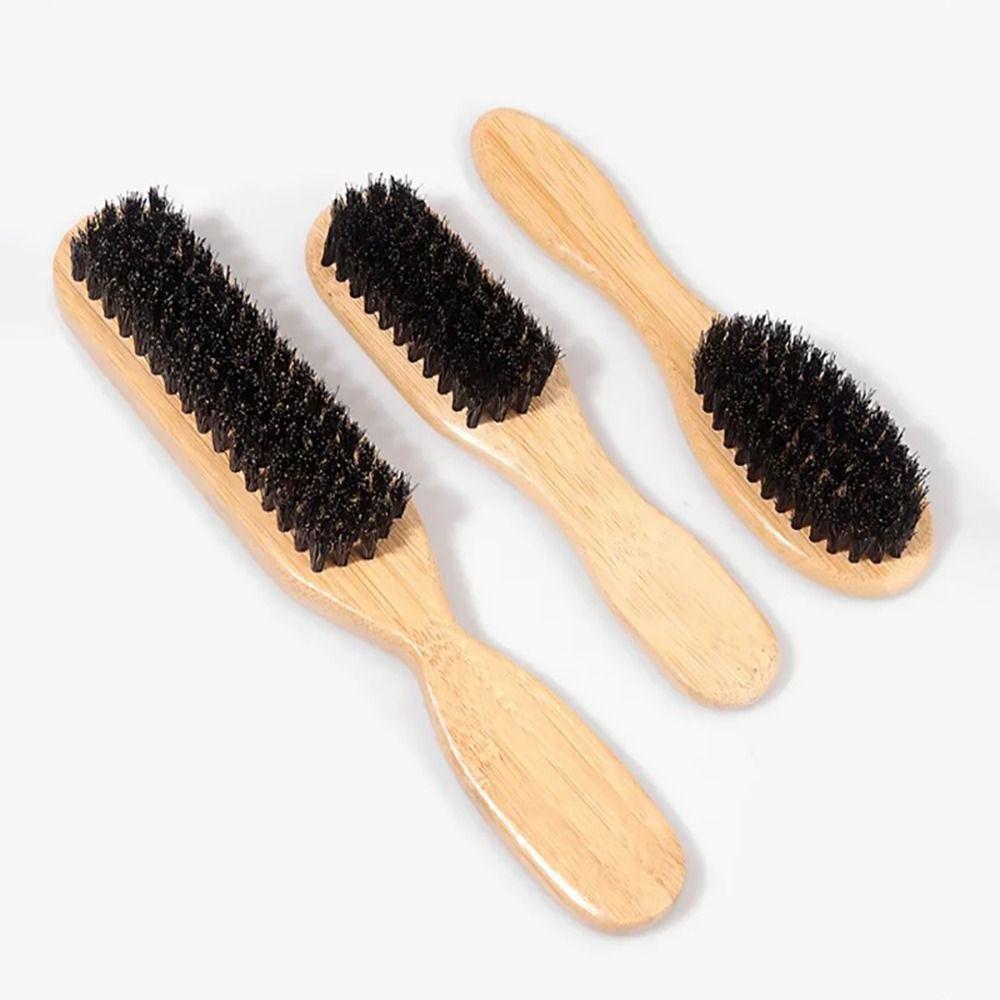 Smooth Finish Boar Bristle Hair Brush Backcombing Design Bun Smoothing Brush  Styling Tool