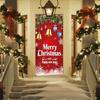1pcs Christmas Door Cover Xmas Gift Box Door Hanging Banner Merry Christmas Front Door Cover Decorations For Strength Tapestry