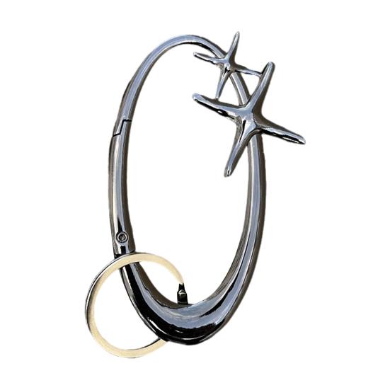 Keychain Hook Durable Spring Movement Handmade Knotted Pendant Handcrafted Rotating Rope Hook Keyring Accessory