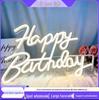LED Neon Happy Birthday Decorative Sign - Acrylic Light for Party Atmosphere