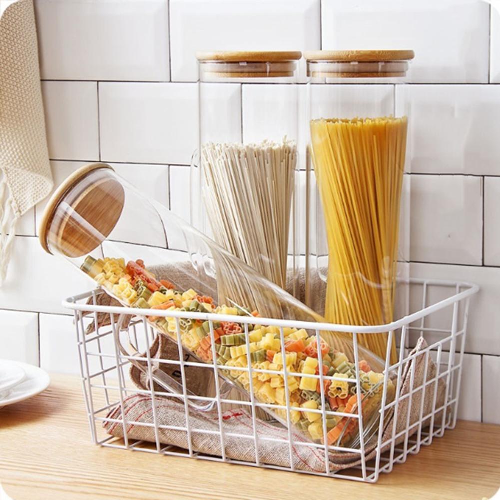 Barattoli in vetro e porta fogli in acrilico, contenitore per bucato con coperchio in bambù e 27 etichette, contenitori per detersivo in polvere per l'organizzazione della lavanderia, set di barattoli