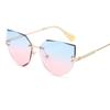 Cat Eye Women Sunglasses High Quality Black Transparent Female Sun Glasses
