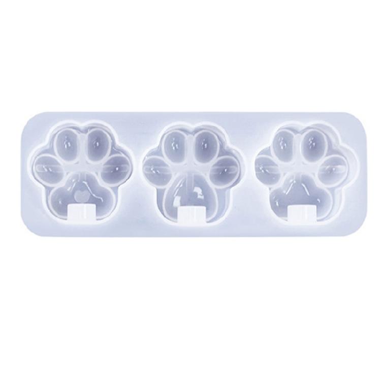 Cat Paw Silicone Mold Pendant Epoxy Resin Casting Mould Keychain Jewelry Making