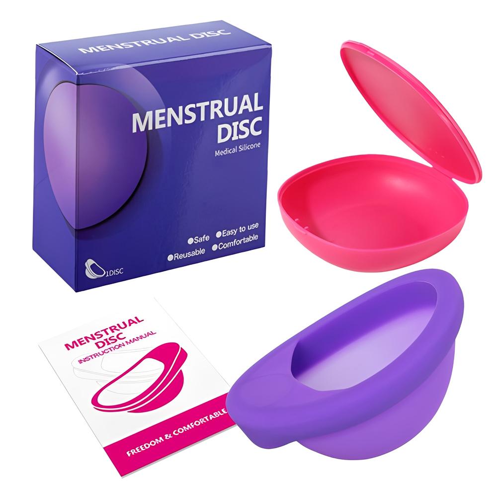 Menstrual Cup Menstrual Disc Reusable Period Cup Made for Comfortable Leak-Free Protection Up to 12 Hours