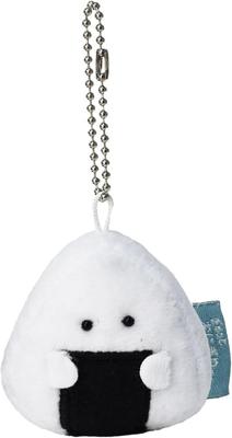 Ippinsha Gyutto Onigiri-san Nori Onigiri-san Mascot Plush Toy Mini with Chain, Gift 47031