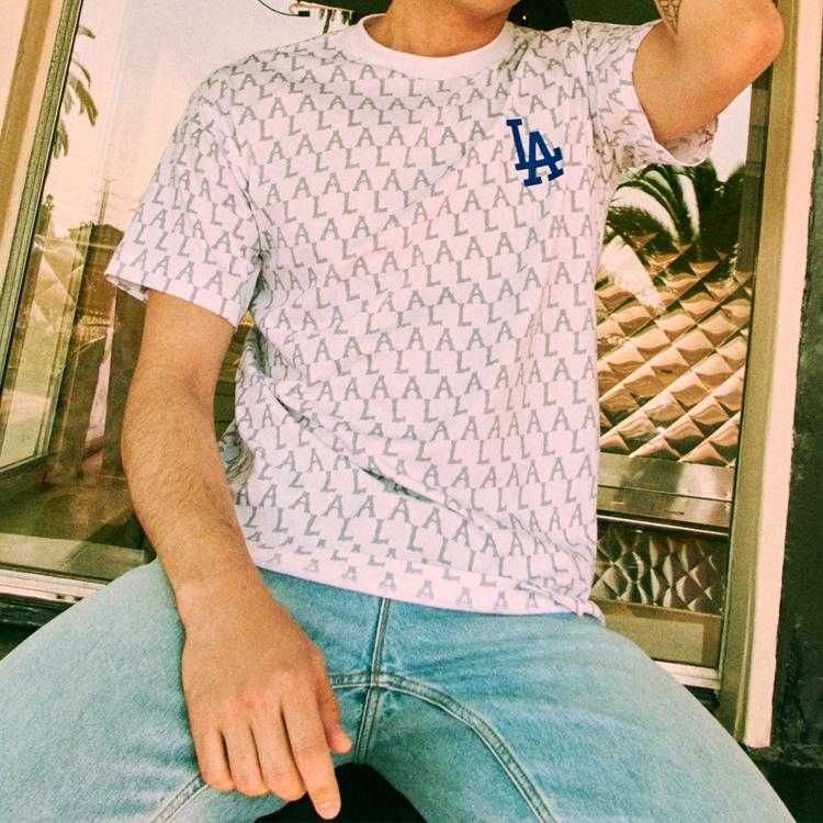 New MLB Los Angeles Dodgers T Shirt Unisex White 31TSMD031-07W