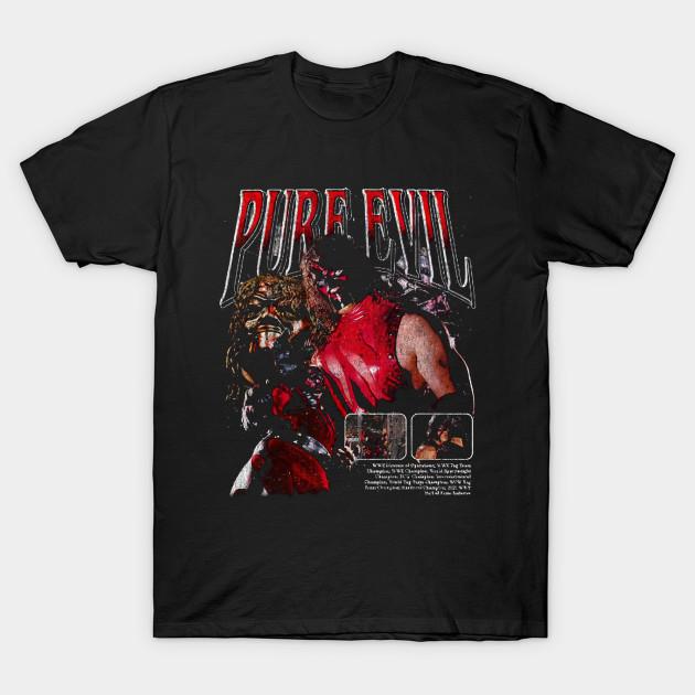 Men Black Print T-shirt Kane Pure Evil No-Cut Transfer Paper Print Cotton Tshirt S чёрный