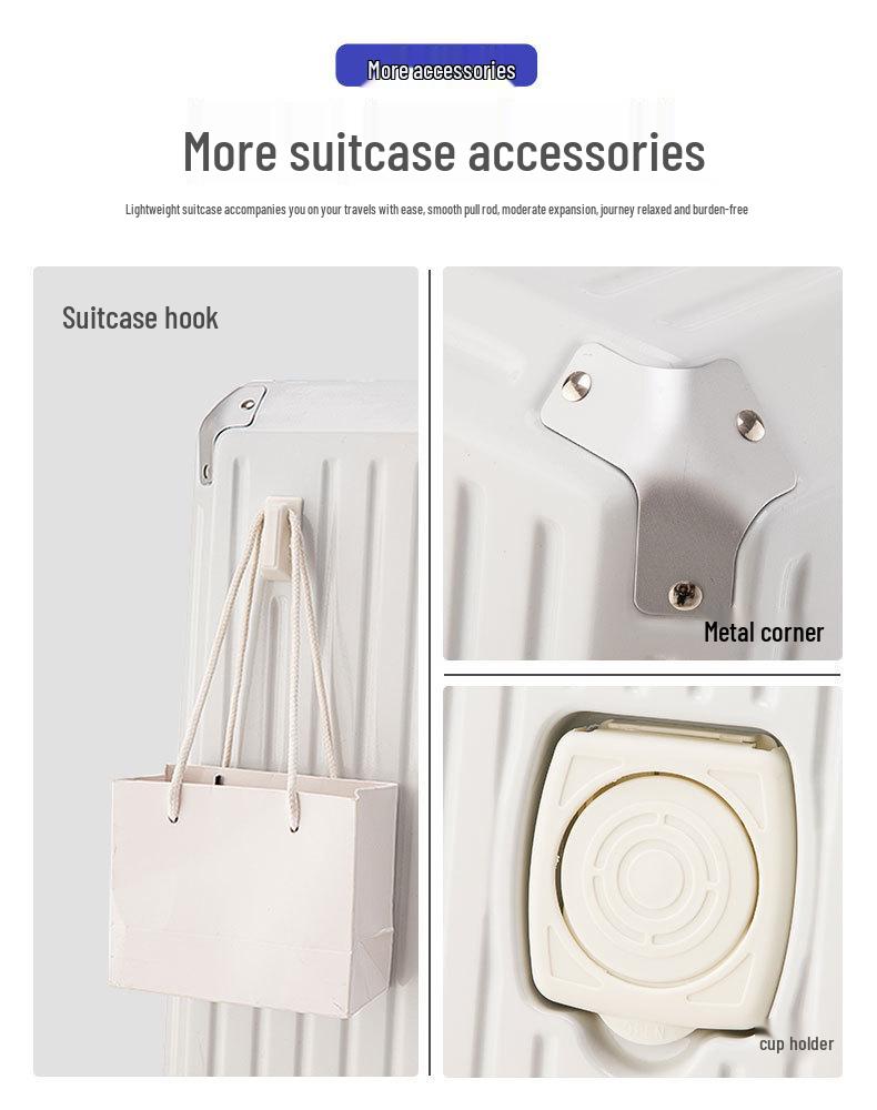 24-Inch Multi-Functional Silent Wheel Suitcase Set - Large Capacity Luggage