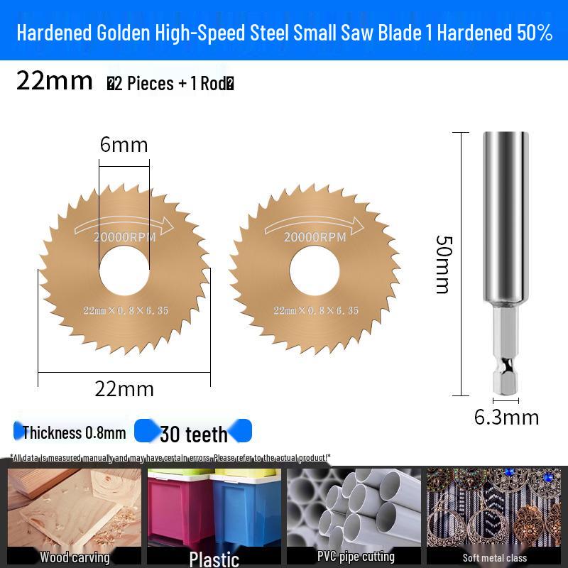 High-Speed Steel Mini Circular Saw Blade for Electric Drill and Grinder