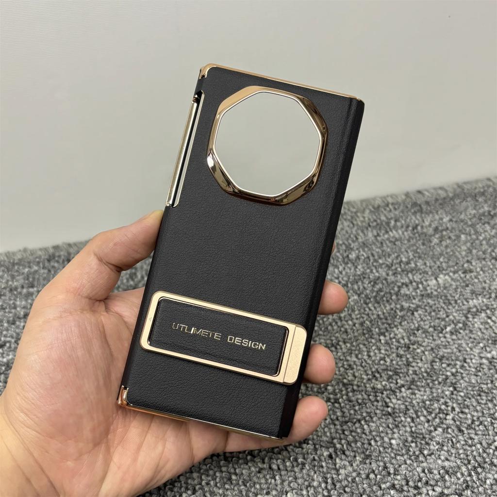 Applicable To Huawei MateXT Mobile Phone Case, Dual Central Axis  Xt Extraordinary Master Triple Folding High-end Wristband Bracket Case