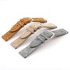 Wildleder Echts Leder Uhrenarmband 18mm 20mm 22mm 24mm Handgefertigt Vintage Uhrenarmband Ersatz Hellbraun Grau Beige für Herren Damen Uhr