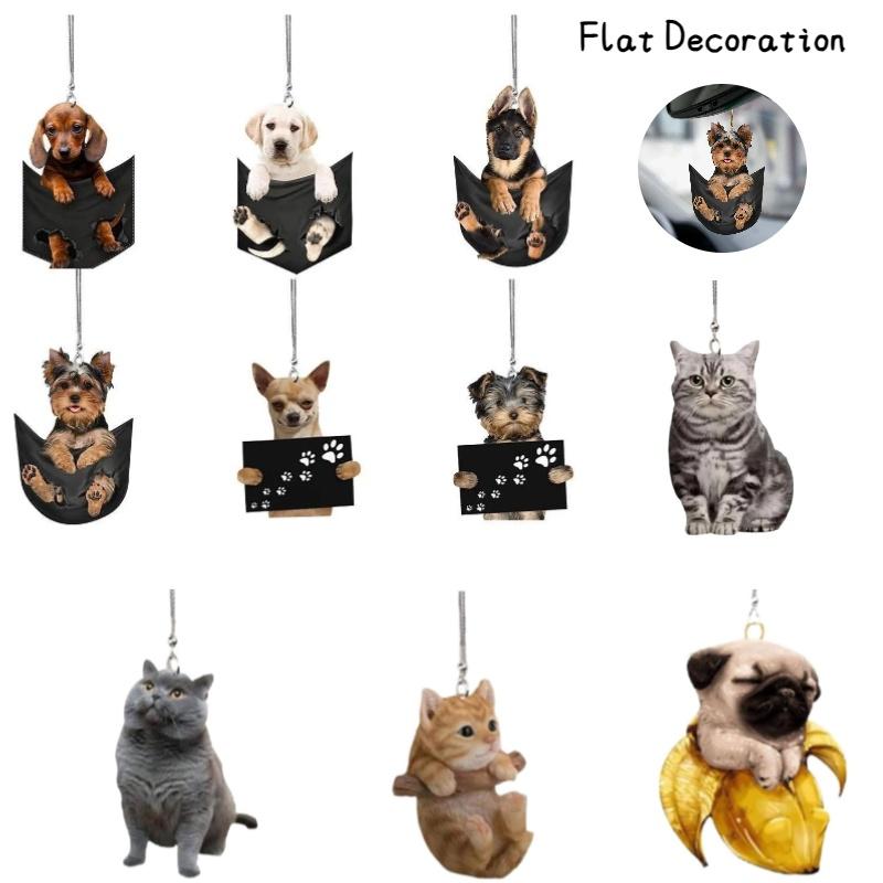 Cute Cat Design Car Hanging Decoration For Home Office And Car Rearview Mirror