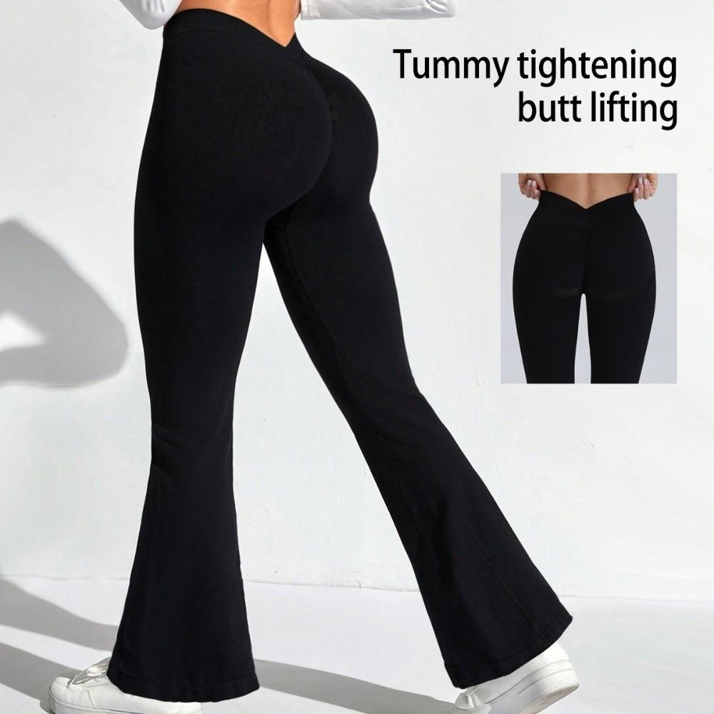 V-Waist Sports Fitness Leggings Hip-lifting Yoga Seamless Leggings Yoga Sports Pants  Girls
