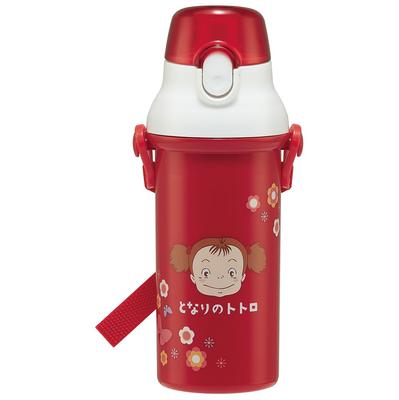Skater Plastic Water Bottle 480ml One Push Antibacterial Child Friendly Lightweight Antibacterial Treatment Made In Japan Ghibli Totoro Lunch Box