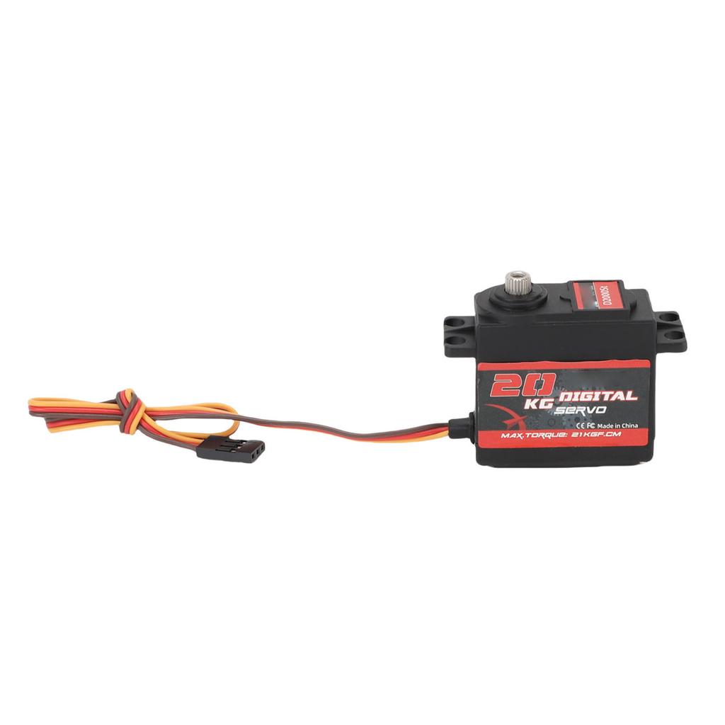 Digital Servo with Wire Metal Gear High Torsion Servo Motor for RC Car Truck Crawler Boat Robot 180 Degree Rotation