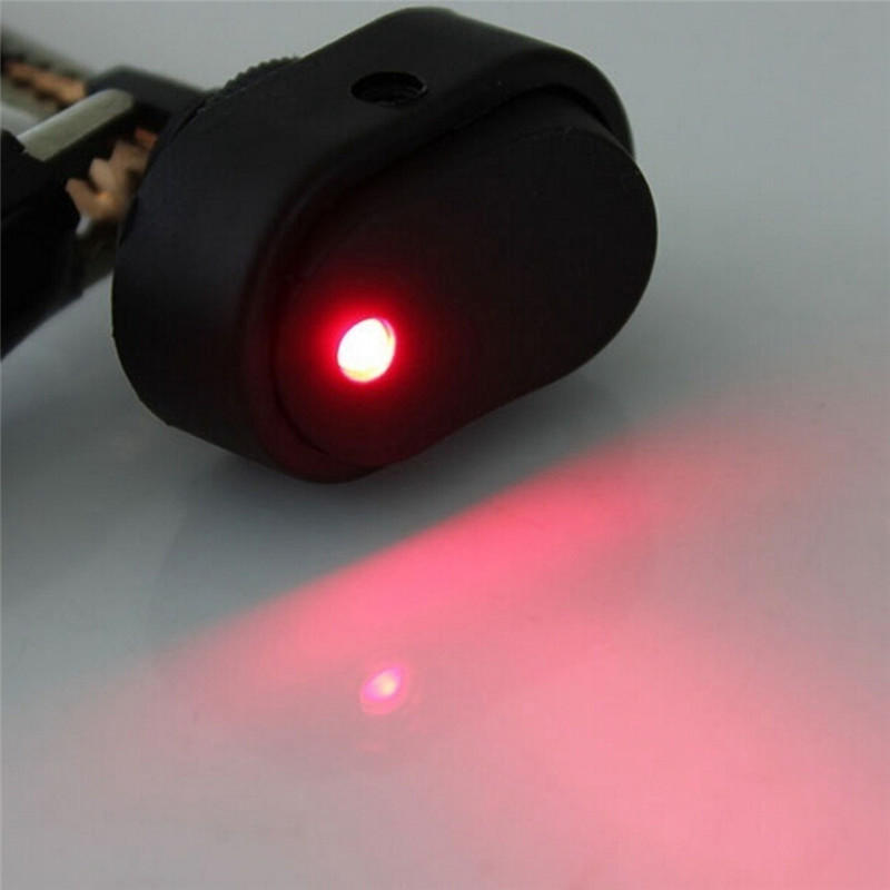 1pc Green LED Light 12V 30A Car Boat Auto Rocker SPST Toggle ON/OFF Switch