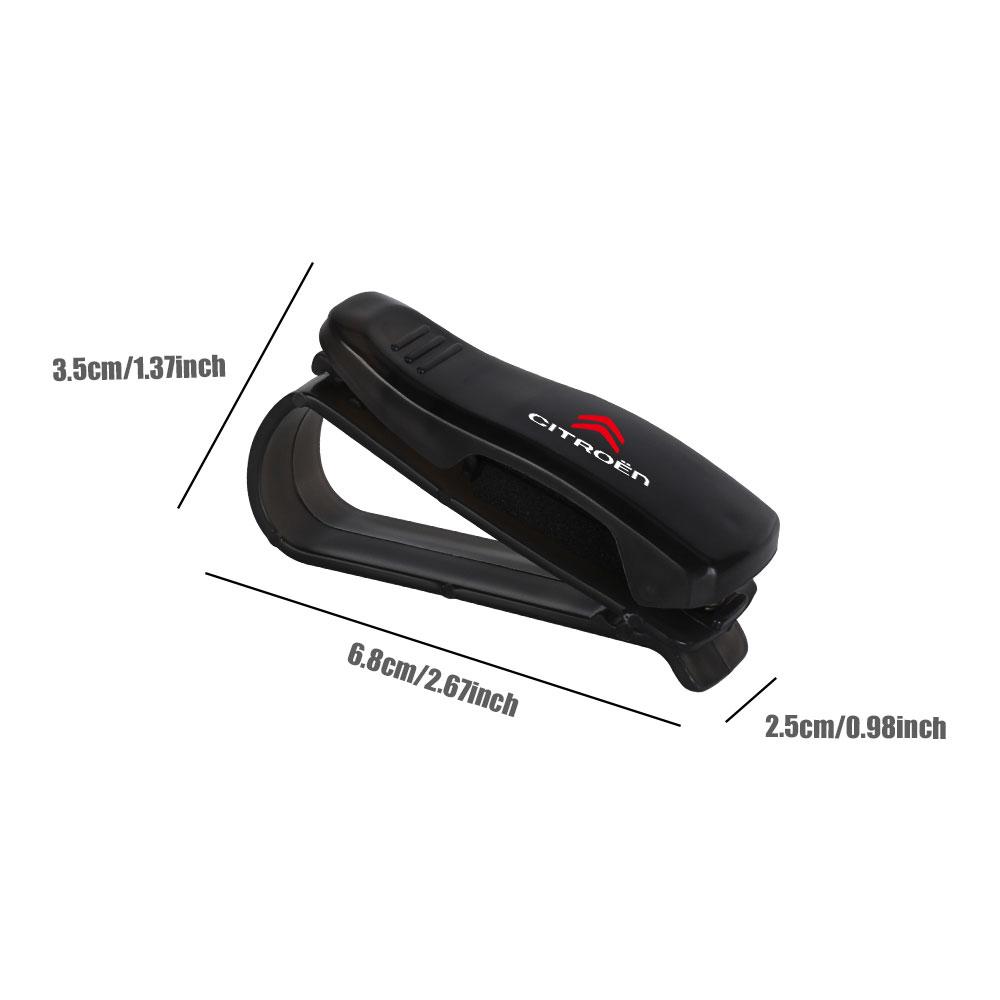 ABS Car Glasses Clip Sun Visor Storage Clip Card Clip Universal Car Sunglasses Frame For Citroen C1 C2 C3 C4 C4L VTS C-ELYSEE DS