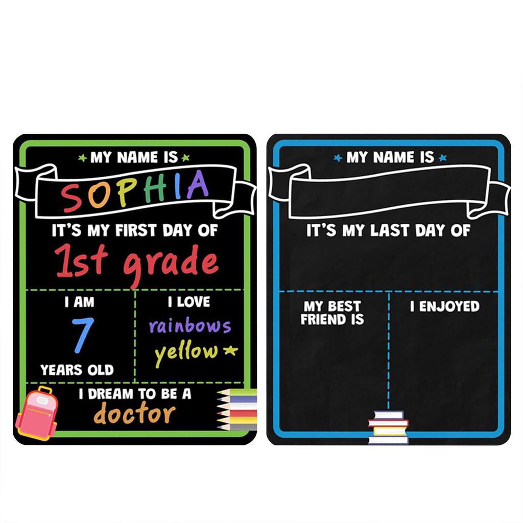 Small Chalkboard for Back to School Decoration, Blackboard Sign for and Home