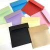 10 Stück quadratische Mini-Blanko-Umschläge aus Kraftpapier in Bonbonfarbe für Mitgliedskarten, kleine Aufbewahrungspapierumschläge für Grußkarten, 10 x 10 cm