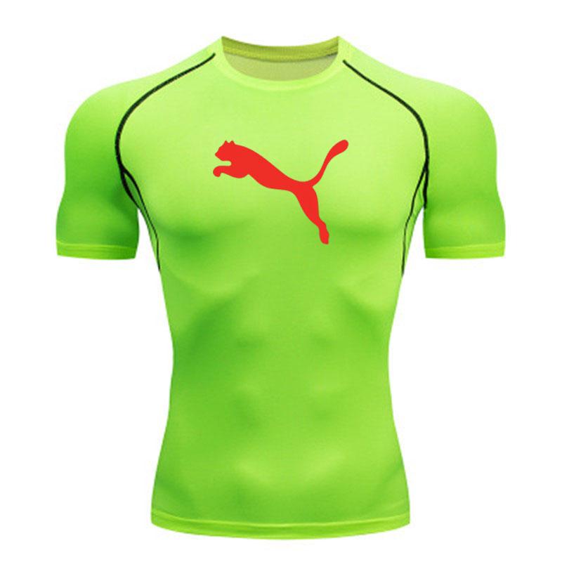 Men's Quick Dry Compression Athletic T-shirt, Breathable Str