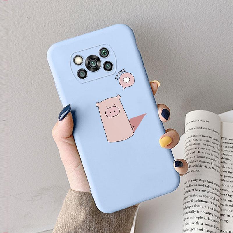 Case For Poco X3 Pro Pocox3 X 3 NFC Cute Heart Flower Back Cover Soft Silicone Matte Protective Funda For Xiaomi Poco X3 Pro Bag