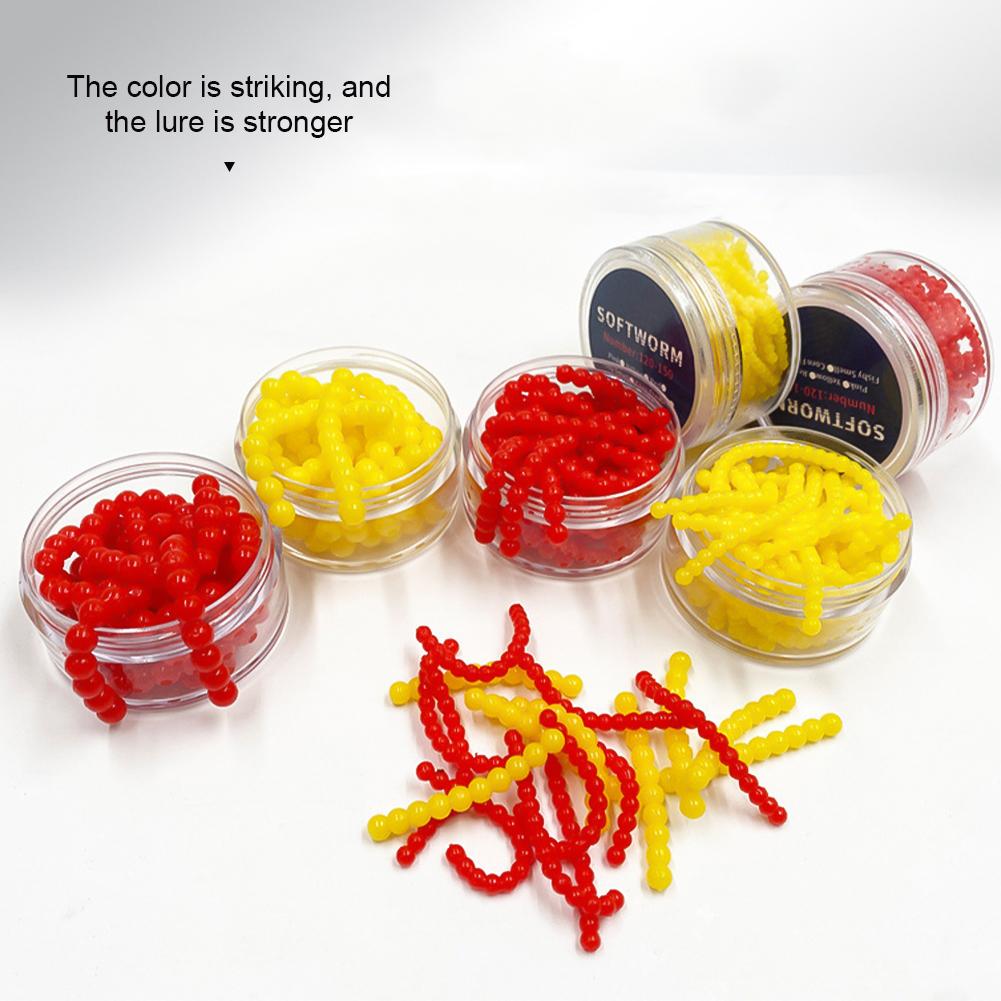 1Box 2/3/4/5MM Suspended Beads For Teasing Fishing Strawberry Corn Scented TPR Lure Root Fishing Soft Bait For Upturned-Mouth Crucian Carp
